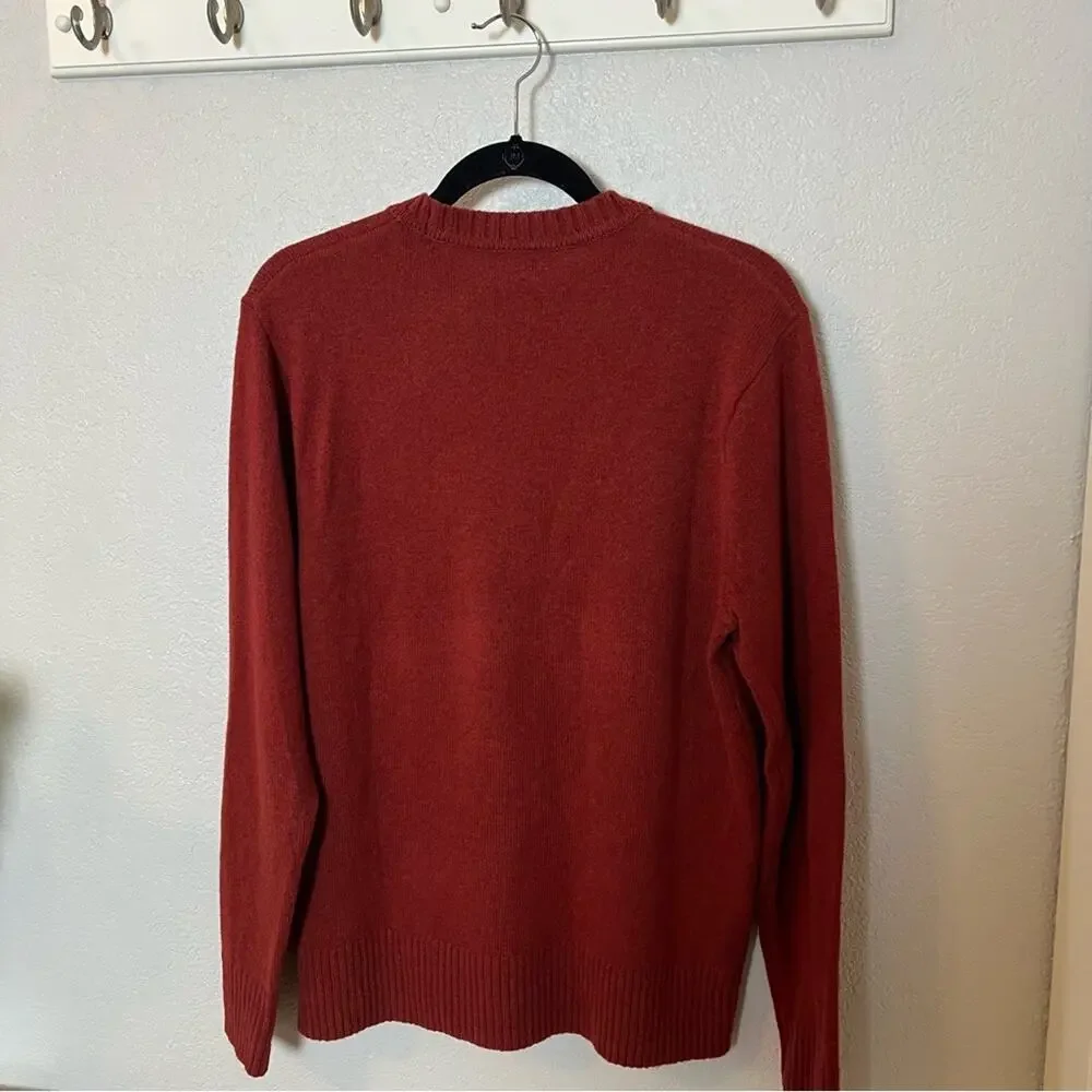 J. Crew Rugged Merino Wool Heather Crewneck Sweater